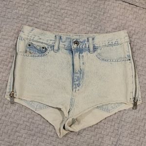 Diesel frayed hem all the way side zip - 26